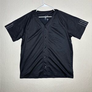 Adidas men’s XL triple black jersey shirt